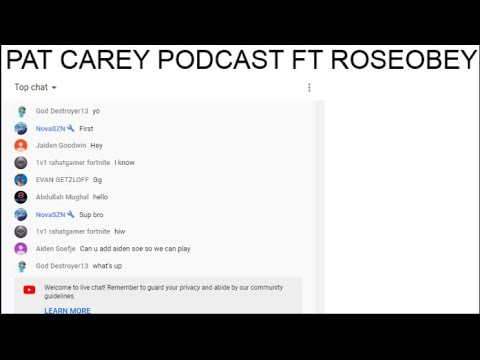 PAT CAREY PODCAST FT ROSEOBEY