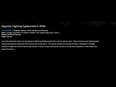 Keynote: Fighting Cybercrime in 2024