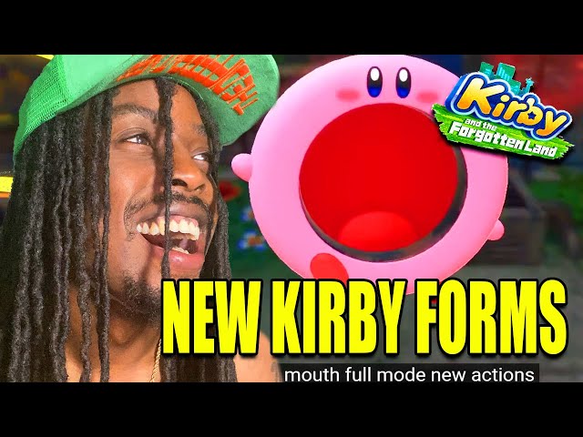 Kirby and the Forgotten Land – Mouthful Mode Reveal (reaction)