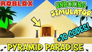 New Roblox Simulator Videos Page 2 Infinitube - 10 codes and pyramid paradise update in unboxing simulator roblox new