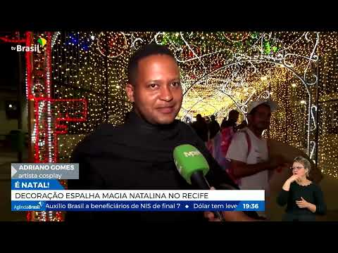 Decoração espalha magia natalina no Recife