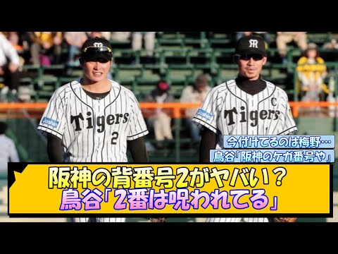 阪神の背番号2がヤバい？鳥谷「2番は呪われてる」【なんJ/2ch/5ch/ネット 反応 まとめ/阪神タイガース/藤川球児/梅野隆太郎/北條史也】