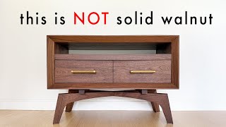 I didn't want to spend $3,000 on solid walnut, so I got creative...
