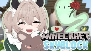 【MINECRAFT SKYBLOCK】 My island is so cottagecore cozycore prisoncore