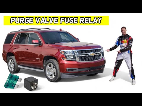 CHEVROLET TAHOE SUBURBAN PURGE VALVE FUSE RELAY LOCATION REPLACEMENT 2015 2016 2017 2018 2019 2020