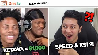 KETEMU ISHOWSPEED DAN KSI DI OME.TV, AKU HAMPIR MENANG $1.000 !!