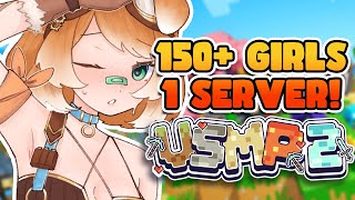 150+ GIRLS on 1 SERVER! 🎀Minecraft VSMP2!【Bonnie Barkswell / globie】