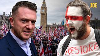 On the ground at Tommy Robinson's Unite The Kingdom rally