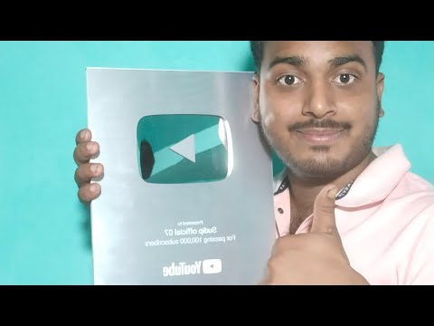 Sudip official 07 is live! silver play button unboxing video 🤗my dream