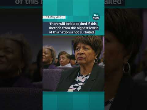 A Reverend from a historic African American town tells us about a neo-Nazi group demo #itvnews