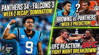 PANTHERS SHOCK THE NFL! 34-3 BLOWOUT, Gable Steveson KO’d in 12s & UFC 334 REVEALED!
