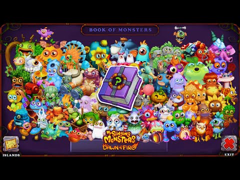 [UPDATED] Full Book of Monsters of Dawn of Fire My Singing Monsters 2015-2024 | All new monsters MSM