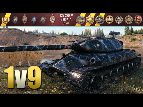 Obj  260  Pro player alone versus 9   World of Tanks