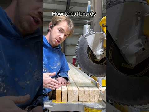 How to be most efficient and cut many boards. #diy #cooltools #construction #carpentry #tips #wood