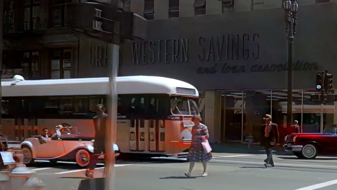 USA 1950s | AI restored footage | Time travel to 1950s Los Angeles