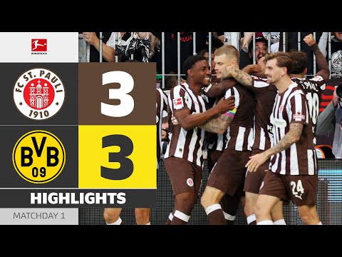 MADNESS! St. Pauli With HUGE Comeback! | ST. PAULI - BORUSSIA DORTMUND | Highlights | Bundesliga thumbnail