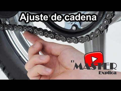Como ajustar cadena de moto