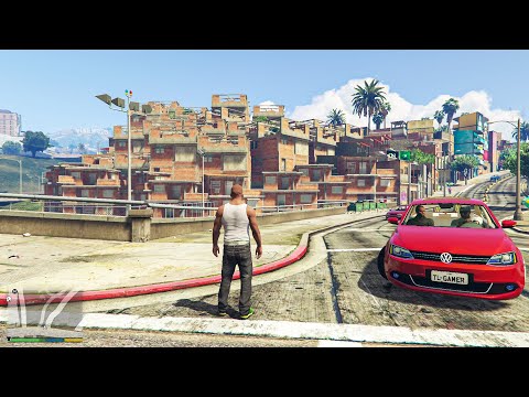 A INACREDITÁVEL FAVELA REALISTA DO GTA 5 (Grand Theft Auto V: Favela)