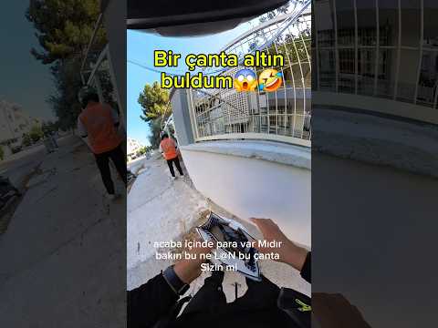 Bir çanta altın buldum😱🛵 #altın #çanta #para #define #motovlog #motor #viral