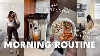 8AM SUMMER MORNING ROUTINE 🌼 productive, healthy habits that changed my mornings