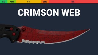 Flip Knife Crimson Web Wear Preview