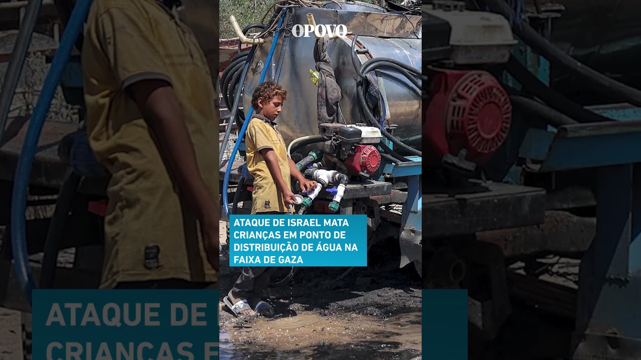 Ataque de Israel mata crianças em ponto de distribuição de água na Faixa de Gaza