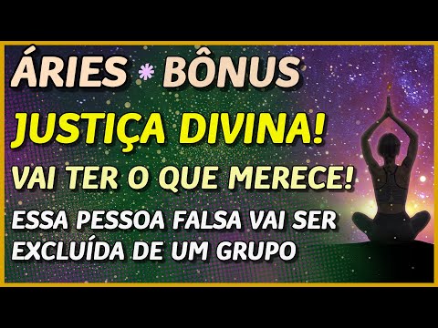 ÁRIES ♈ // JUSTIÇA DIVINA! ⚡️🙏⚖️- VAI TER O QUE MERECE! 😏⚡️😈- ESSA PESSOA VAI SER EXCLUÍDA!💣⚡️