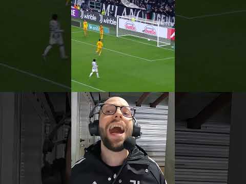 JUVENTUS SCORES vs REACTION 🔥🔥​🔥​ #juventus #football #shorts