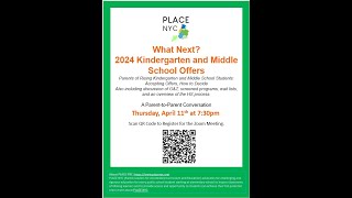 2024 Kindergarten and Middle School Offers. What Next?