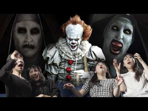 Koreans React To 'The Horror Movies In U.S.' (Binge-Watching) | 𝙊𝙎𝙎𝘾