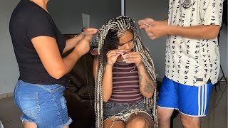 TRATAMENTO PÓS TRANÇAS| do cabelo seco e ressecado ao cabelo hidratado e saudável✨