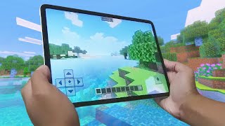 Minecraft Vibrant Visuals on the iPad Pro