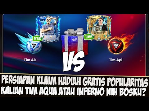 GG PARAH!! PERSIAPAN KLAIM HADIAH GRATIS DARI POPULARITAS EVENT AQUA VS INFERNO EA SPORTS FC MOBILE