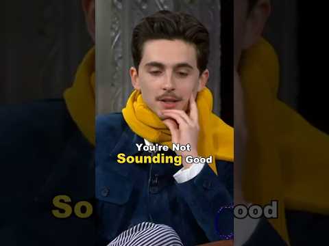 Timothée Chalamet on Singing Live for A Complete Unknown