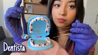 ASMR limpieza dental y revisión🦷🪥 cita de dentista 