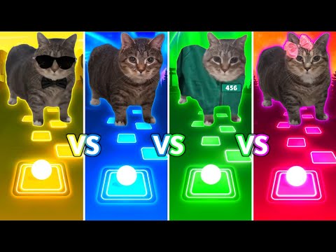 Oiiaoiia Cat - Gangnam Style vs Fein vs Mingle Game vs After Dark | Tiles Hop