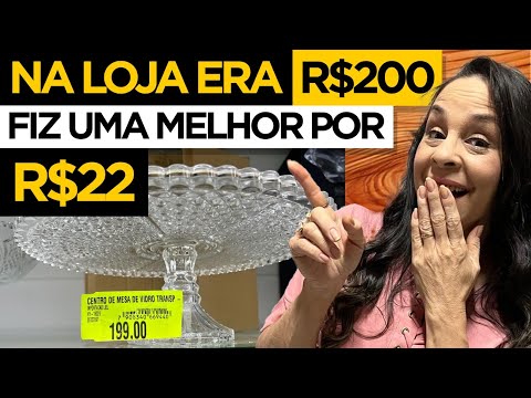 DIY- VI NA LOJA POR R$ 200,00 FIZ UMA LINDA E MELHOR POR R$ 22,00