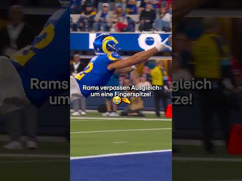 Puka Nacua fehlt eine Fingerspitze zum Last-Second-Touchdown 🤏