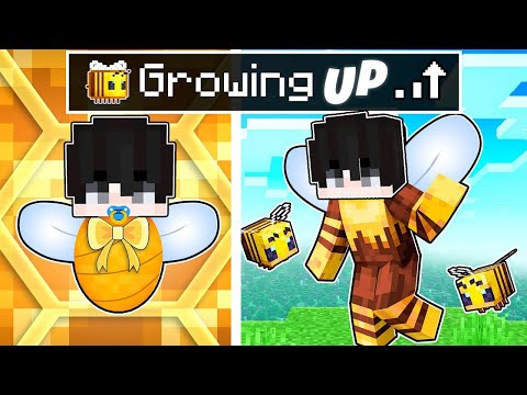 GROWING UP as a BEE in Minecraftt | TAROPA VILLAGE