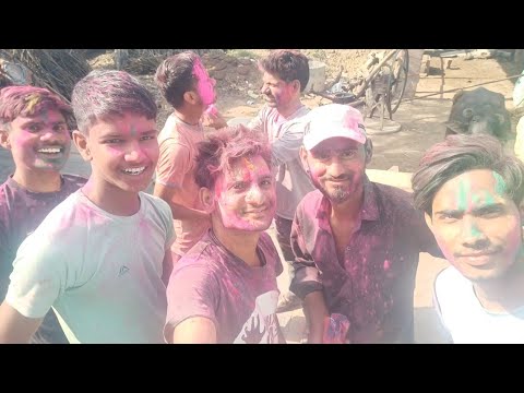 gulal ki Holi sare gao me dekhiye dosto😱🔥🤪#vlogger #holiblog  #vlog #holi