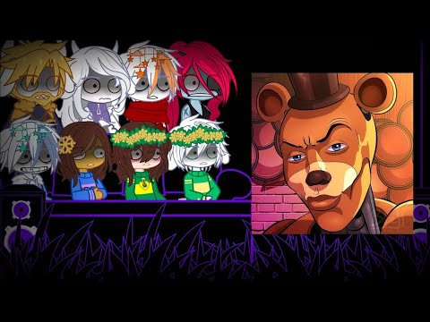 (🇧🇷🇺🇸🇲🇽) Undertale react to Fnaf memes Prt_1