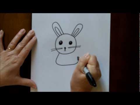 How to Draw a Cartoon Rabbit Bunny Step by Step...