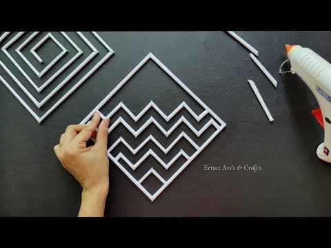 Patterns out of paper - Paper Wall Decoration Ideas - Paper Craft -Home Decorating ideas#papercraft
