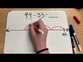 Mastering 2 Digit Subtraction with Open Number Lines