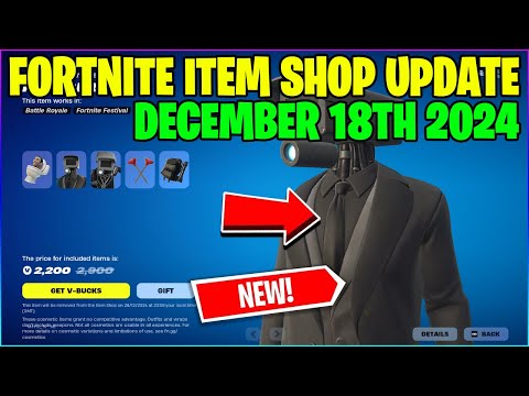 *NEW* SKIBIDI TOILET SKIN! 💀 Fortnite Item Shop [December 18th, 2024] (Fortnite Battle Royale)