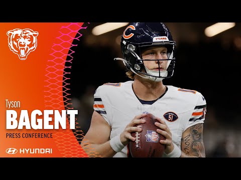 Tyson Bagent post-game press conference | Chicago Bears video clip