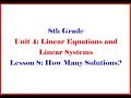 Solving Equations and Transformations