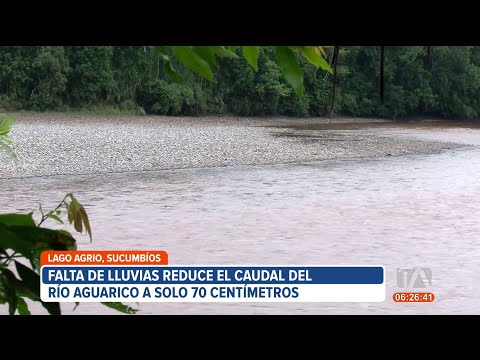 La falta de lluvias se evidencia en los ríos de la Amazonía