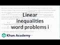 Solving Systems of Linear Inequalities in Word Problems