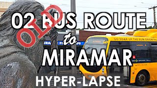 OLD 02  Bus Route From Wellington Railway To Miramar, Wellington - Timelapse